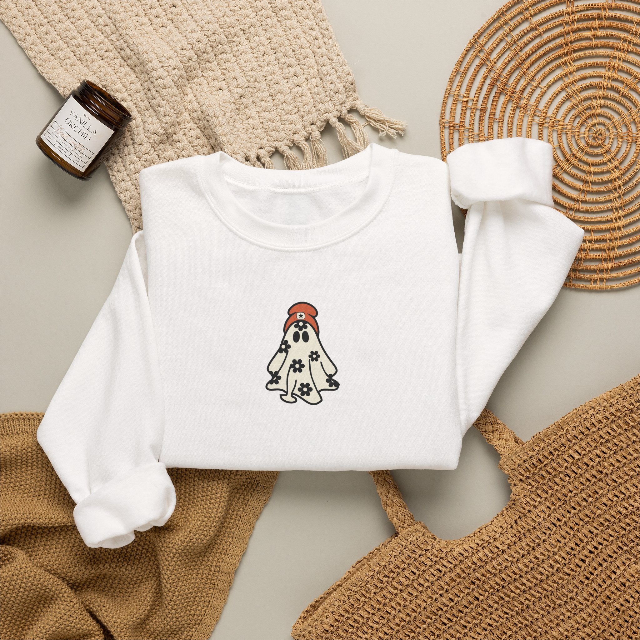 Minimal Dalmatian Crewneck Sweatshirt – Cute Puppy Graphic Sweatshirt