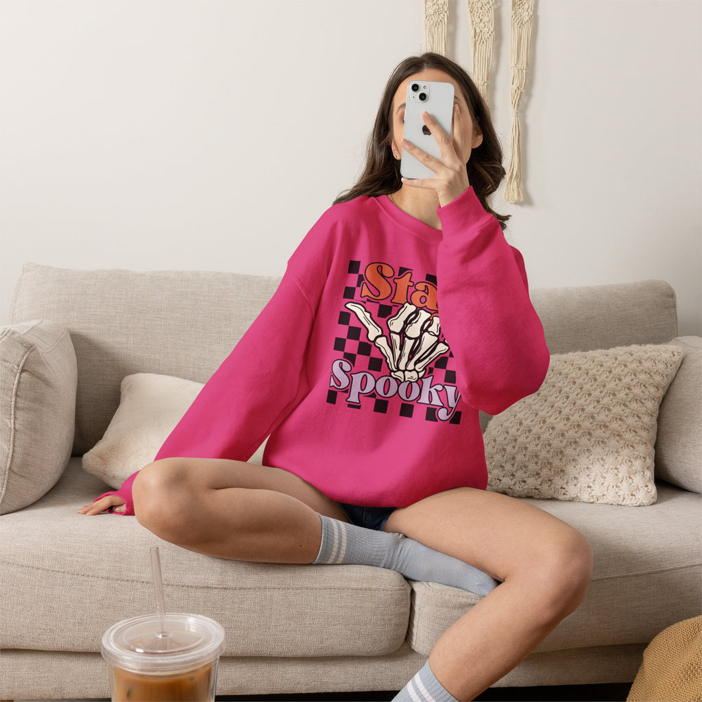 Stay Spooky Skeleton Crewneck Sweatshirt