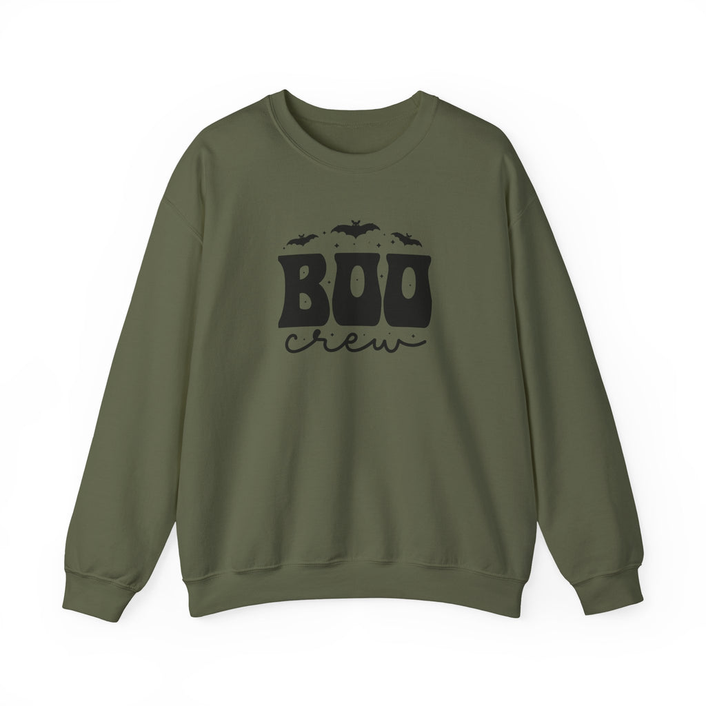 Boo Crew Sweatshirt – Cute Halloween Crewneck with Bats
