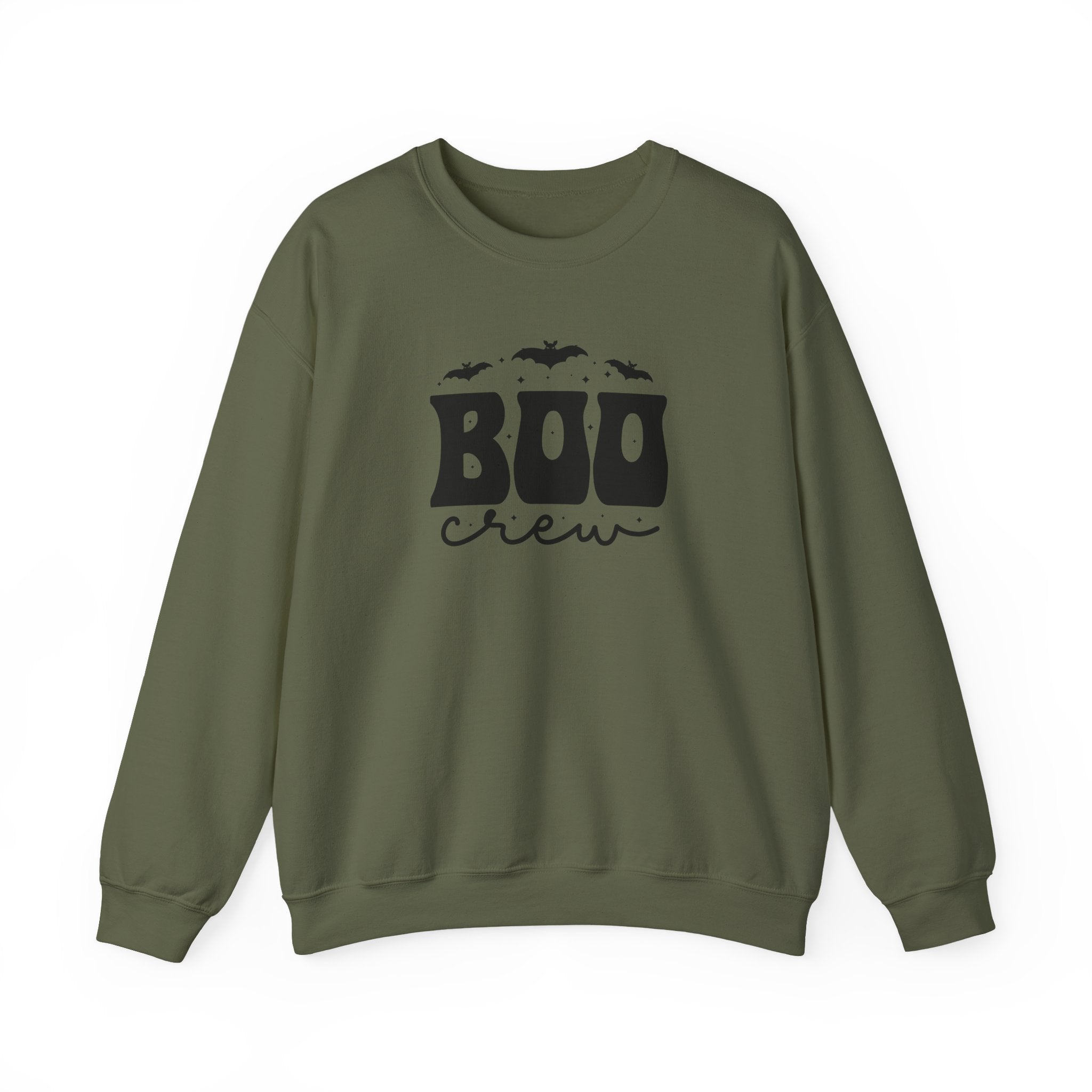Boo Crew Sweatshirt – Cute Halloween Crewneck with Bats