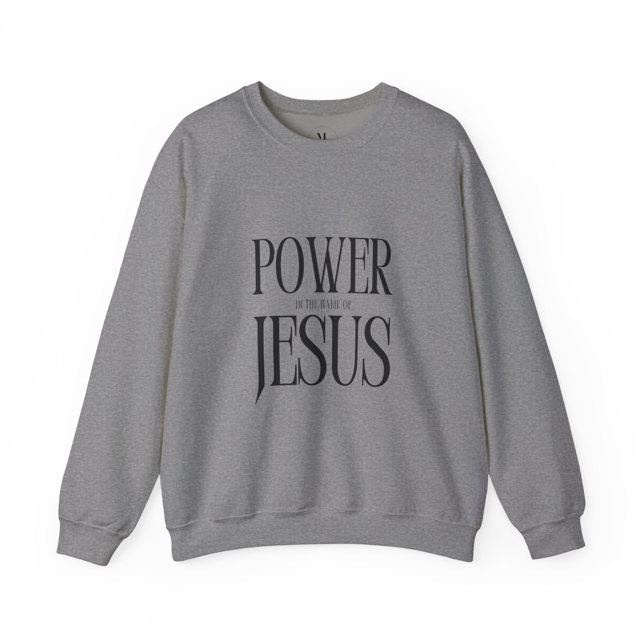 Power Jesus typography sweatshirt | Faith Christian crewneck