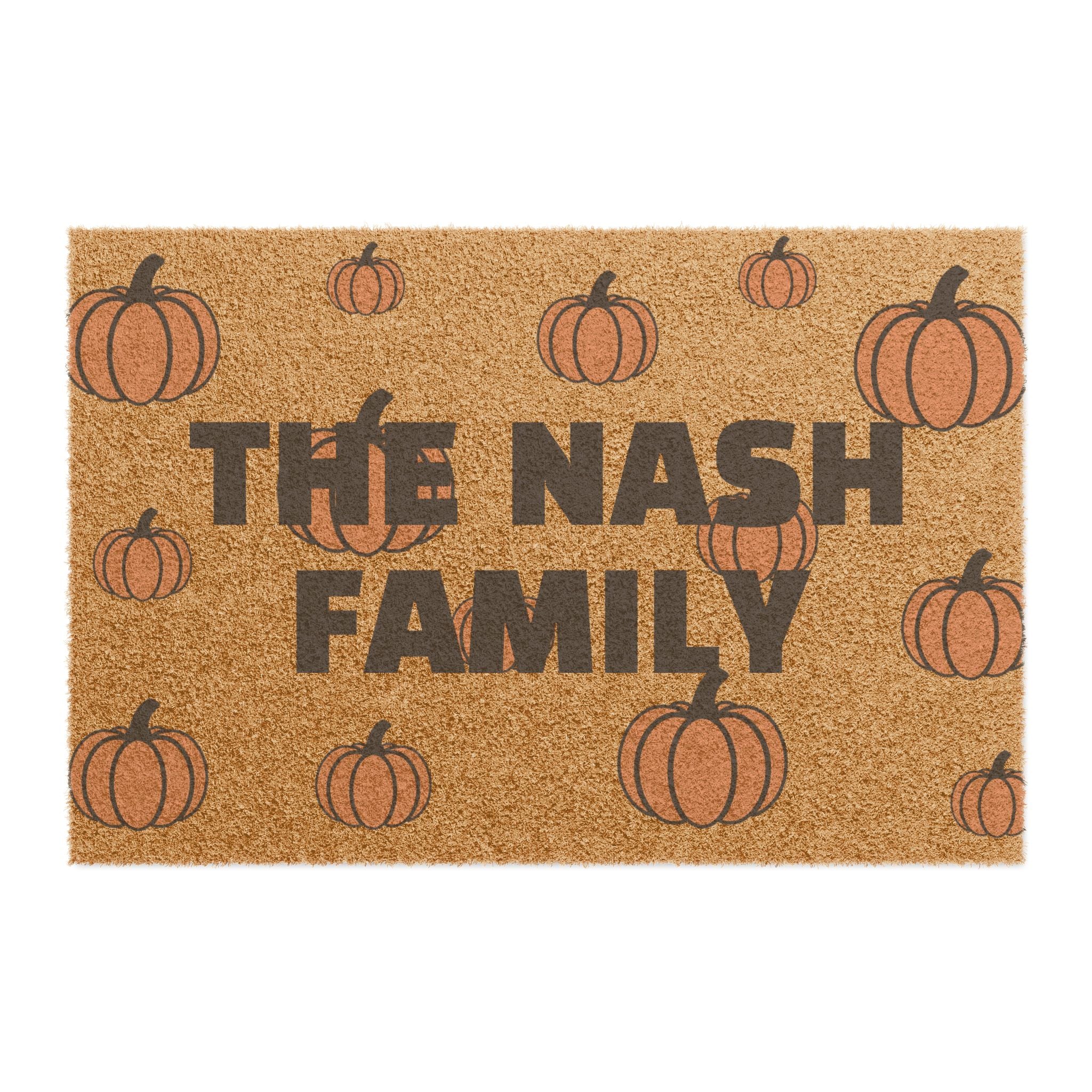 Personalized Pumpkin Fall Welcome Mat (email before ordering)