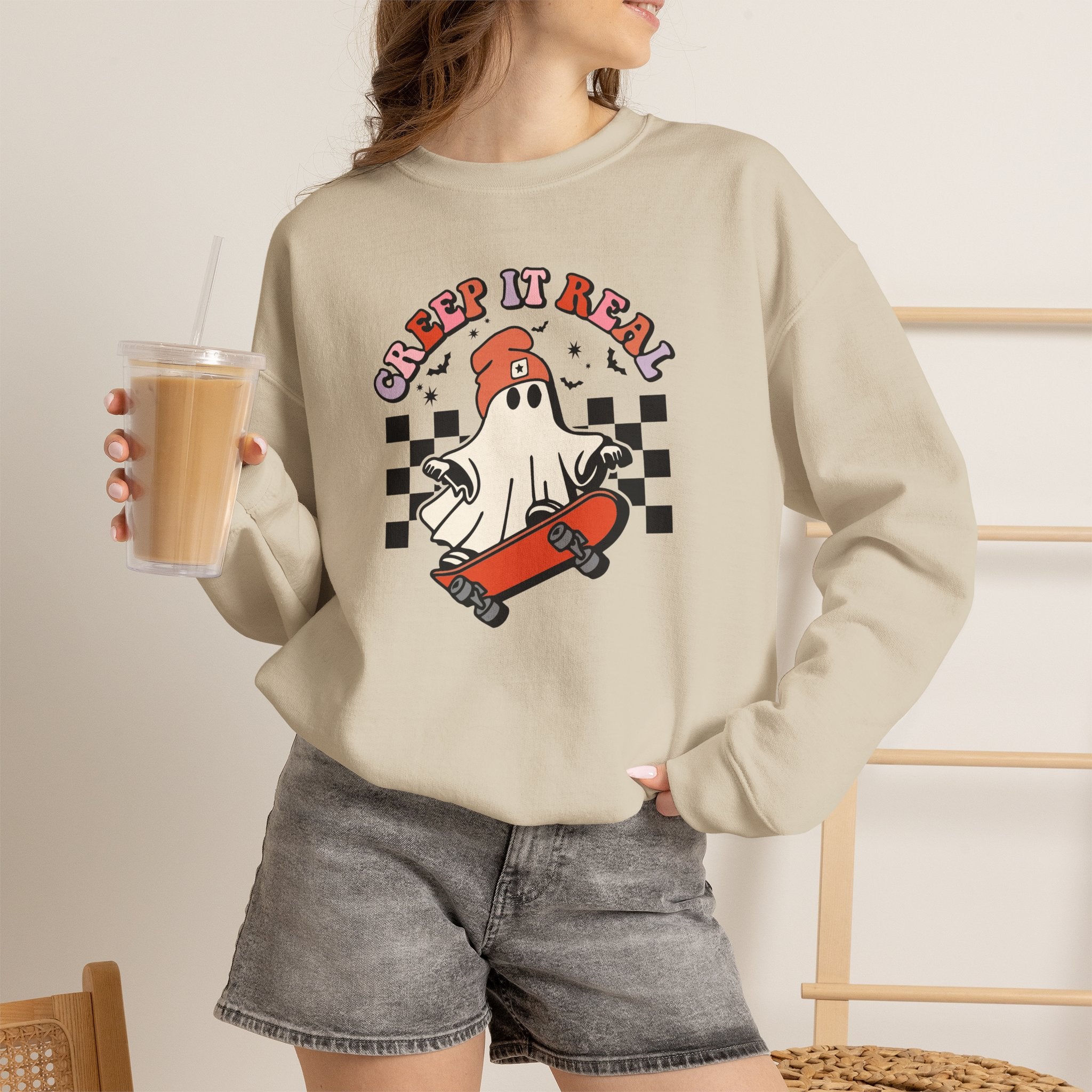 Keep It Real Skateboard Ghost Sweatshirt