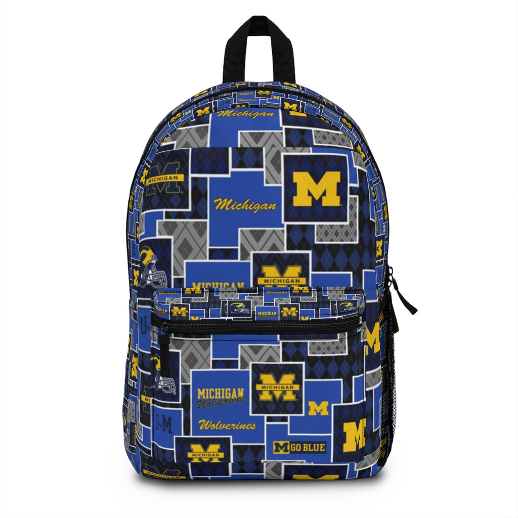 Michigan Wolverines Pattern Backpack