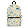 Kids' Cars Print Backpack — Cute Traffic Jam Pattern School Bag