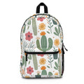 Cactus Floral Pattern Backpack — Cute Desert Succulent School Bag