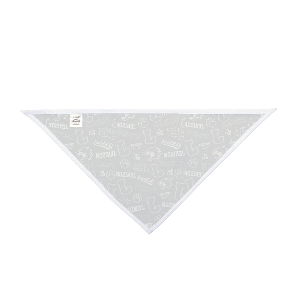 Jenison Paw Print Pet Bandana — Reversible School Spirit Dog & Cat Accessory