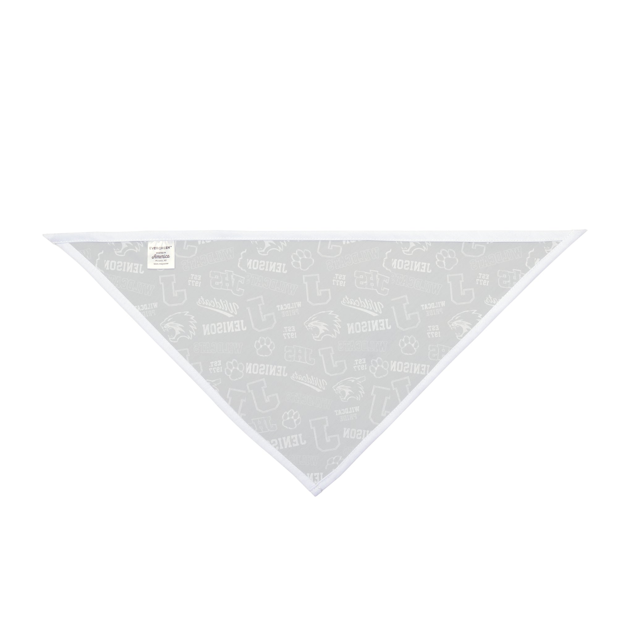 Jenison Paw Print Pet Bandana — Reversible School Spirit Dog & Cat Accessory