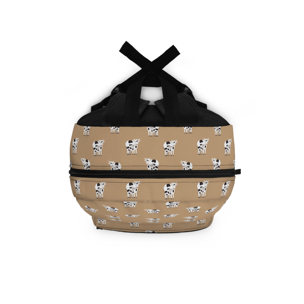 Tan Dalmatian Pattern Backpack – Cute Spot Puppy School Bag