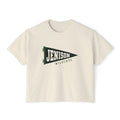 Jenison Wildcats Cropped Boxy Tee – Vintage Pennant School Spirit Shirt