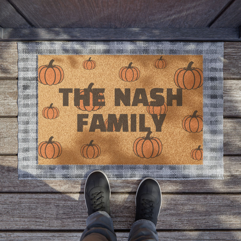Personalized Pumpkin Fall Welcome Mat (email before ordering)