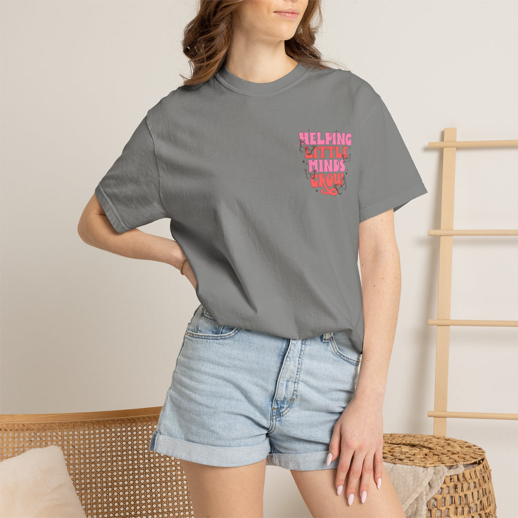 Helping Little Minds Grow T-Shirt | Kids Education Plant Graphic