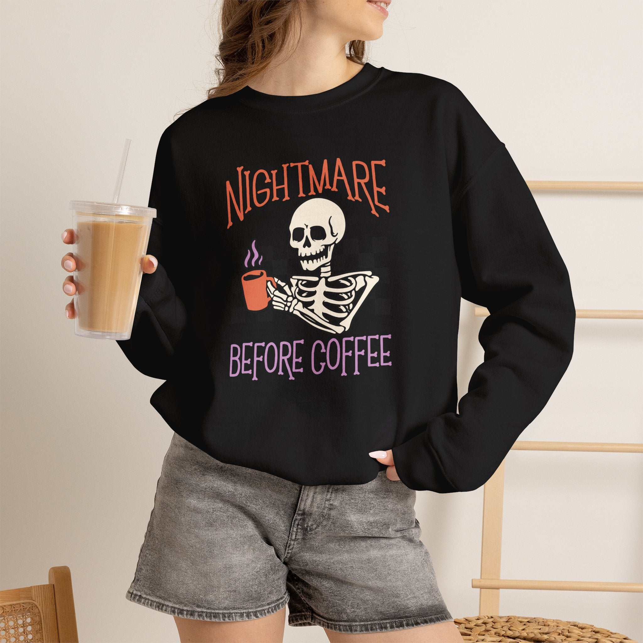 Nightmare Before Coffee Crewneck