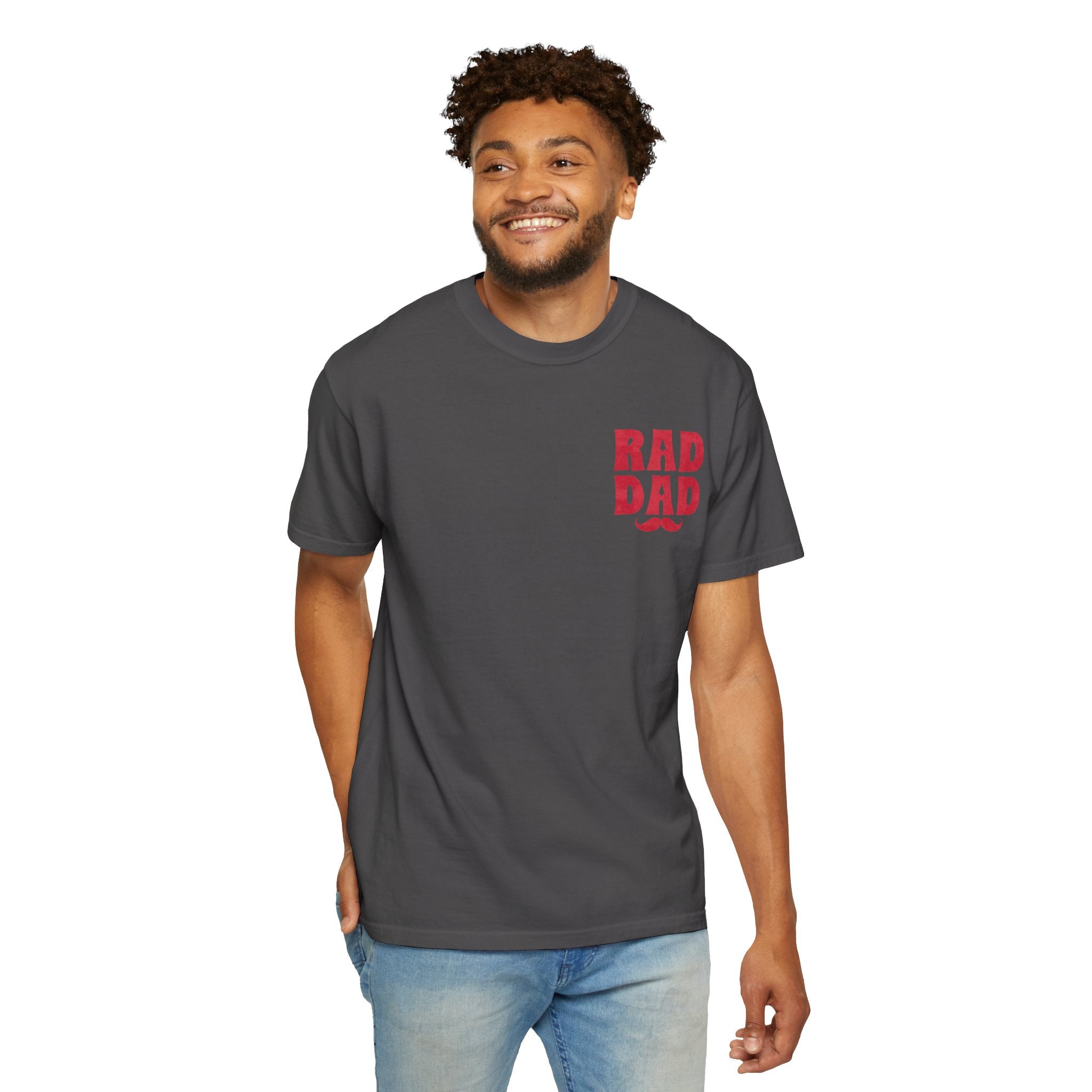 Rad Dad T-Shirt with Mustache Graphic — Father’s Day Gift Tee
