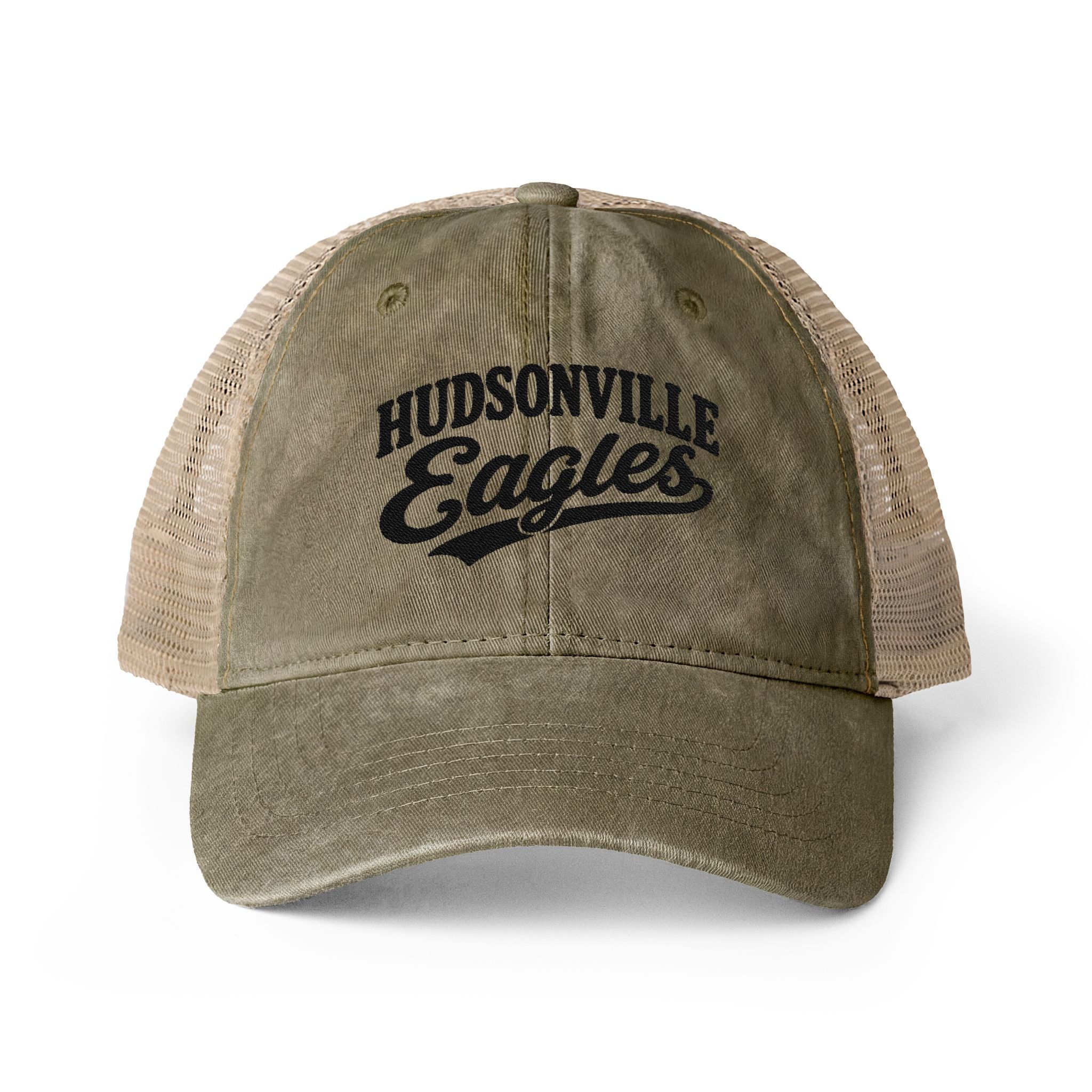 Hudsonville Eagles Washed Mesh-Back Cap
