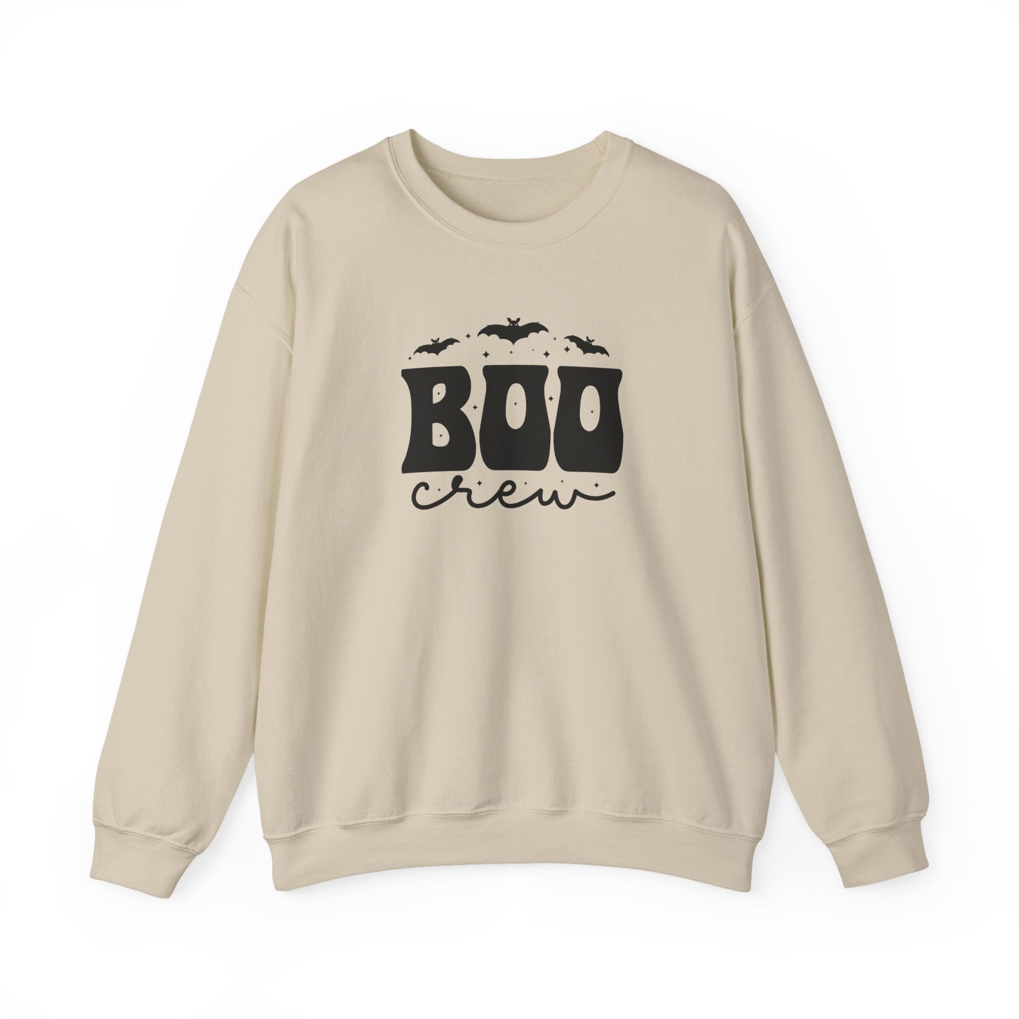 Boo Crew Sweatshirt – Cute Halloween Crewneck with Bats