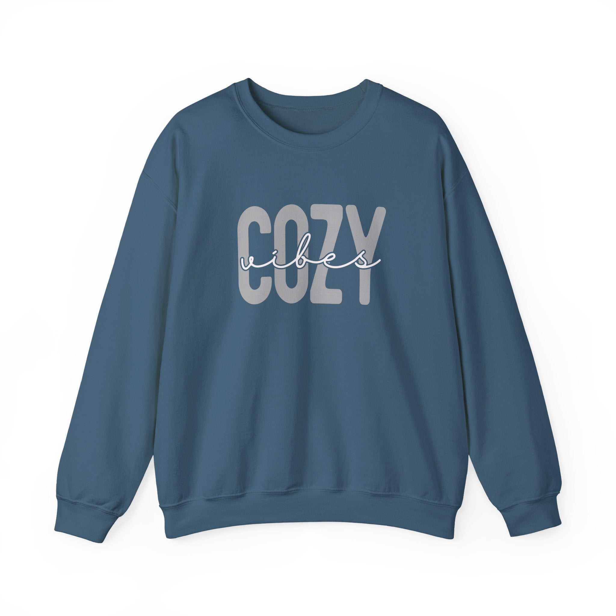 Cozy Crewneck Sweatshirt – 'COZY' Graphic Pullover for Relaxing & Loungewear