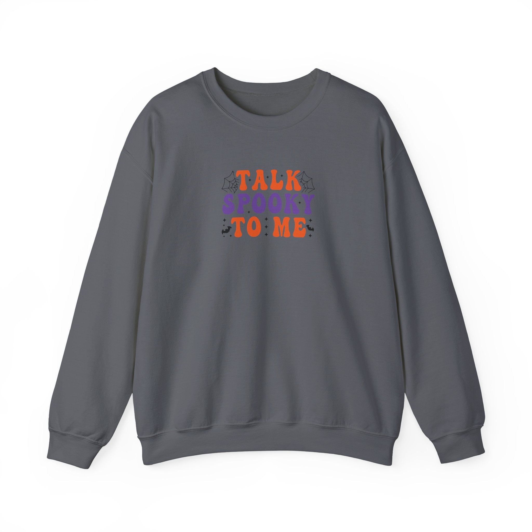 Talk Spooky To Me Crewneck Sweatshirt — Halloween Graphic Pullover
