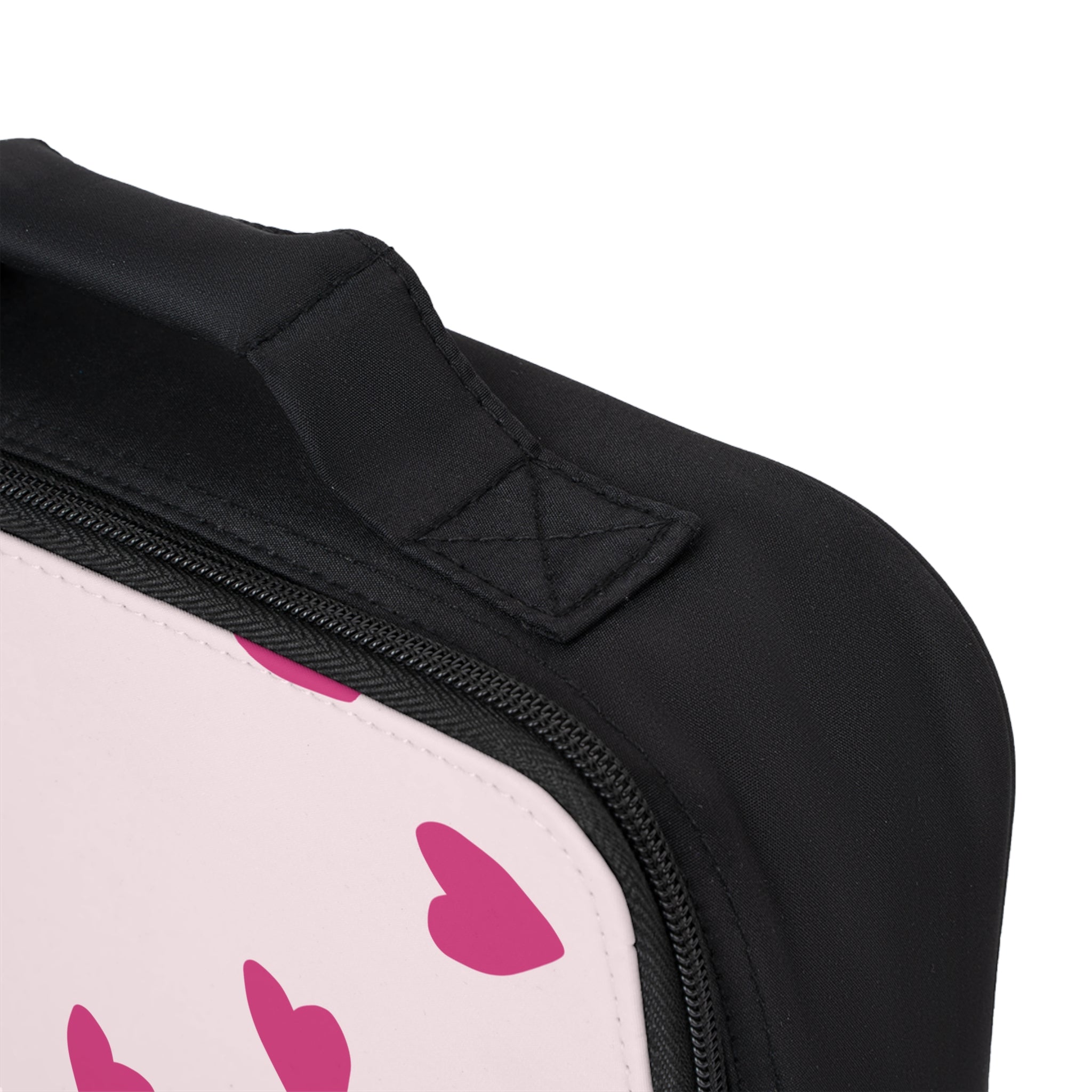Pink Heart Pattern Lunch Bag — Cute Insulated Kids & Adult Bento Tote