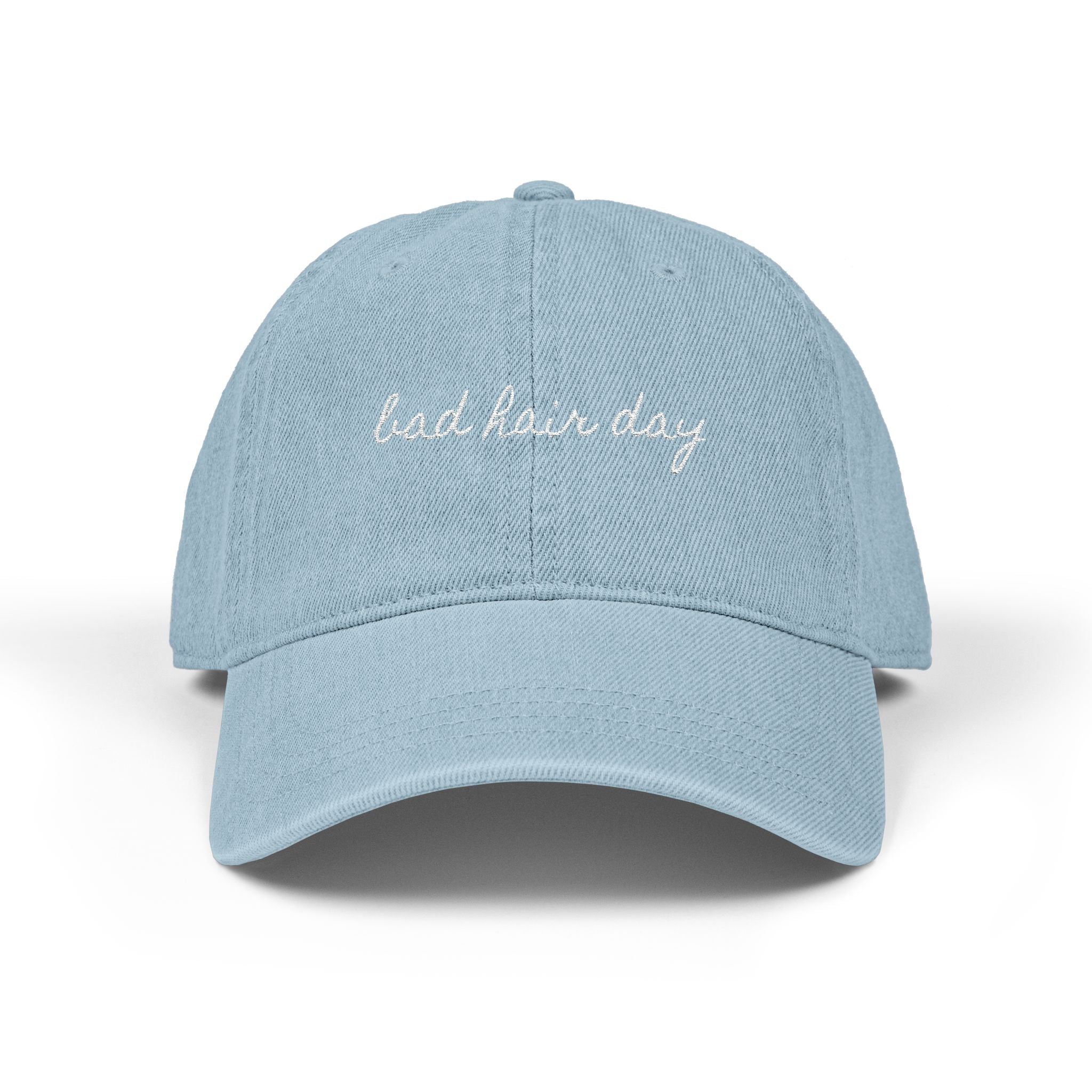 Bad Hair Day Embroidered Denim Hat