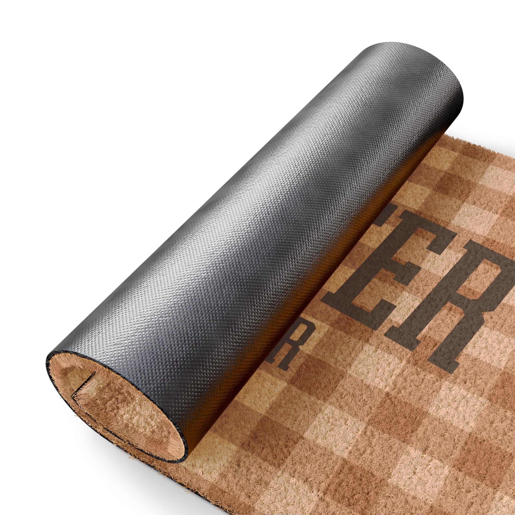 Sweater Weather Checkered Welcome Mat