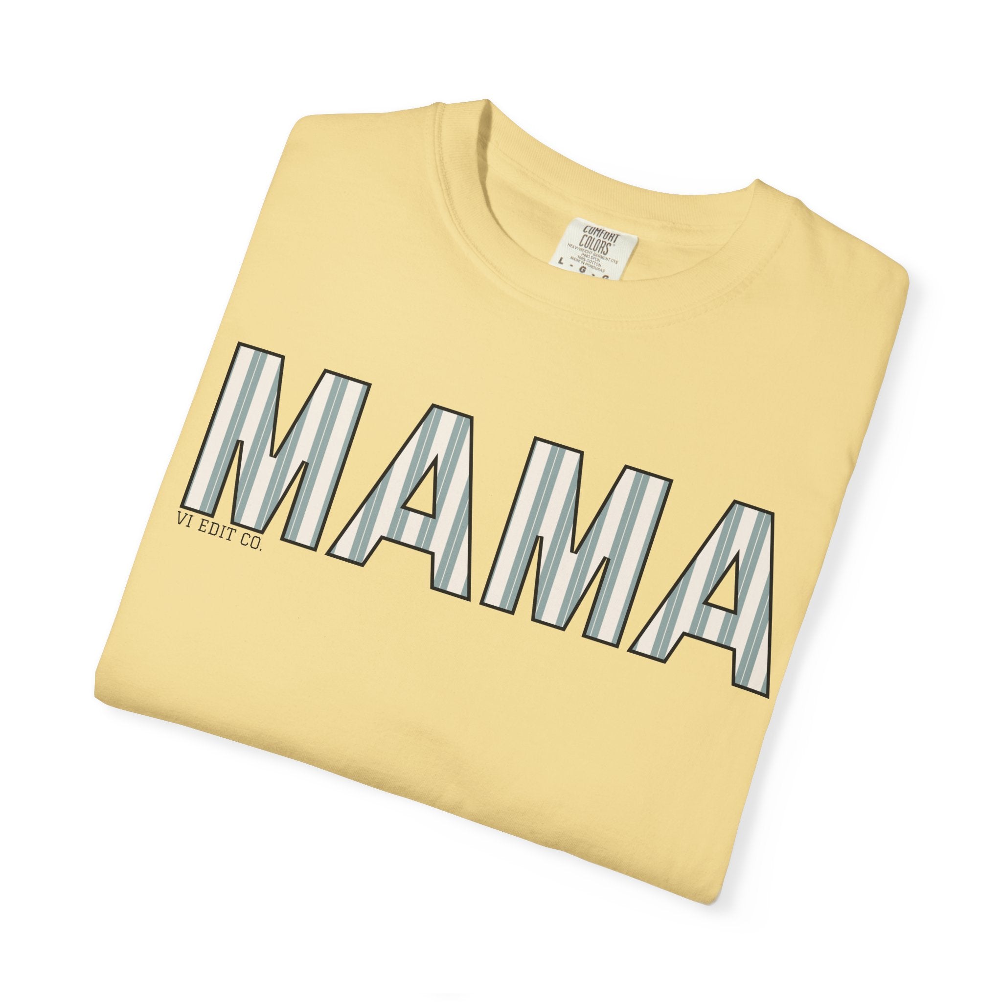 MAMA block letters T-Shirt | Retro Outline Typography, Mother's Day
