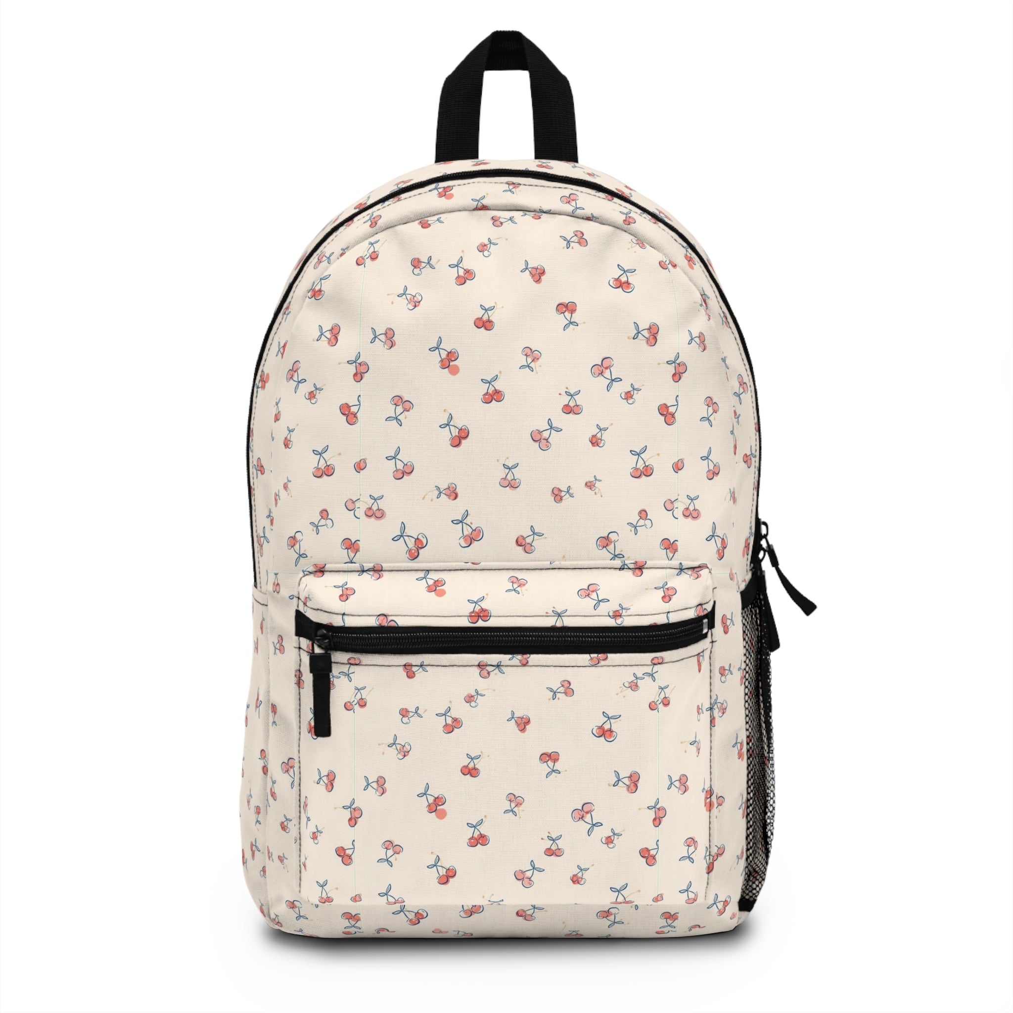 Cherry Blossom Mini Backpack — Cute Floral Pattern School & Everyday Bag