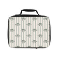 Fish Pattern Lunch Bag — Vintage Nautical Striped Insulated Lunchbox