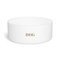 Dog Ceramic Pet Bowl — Minimalist White Feeding Dish