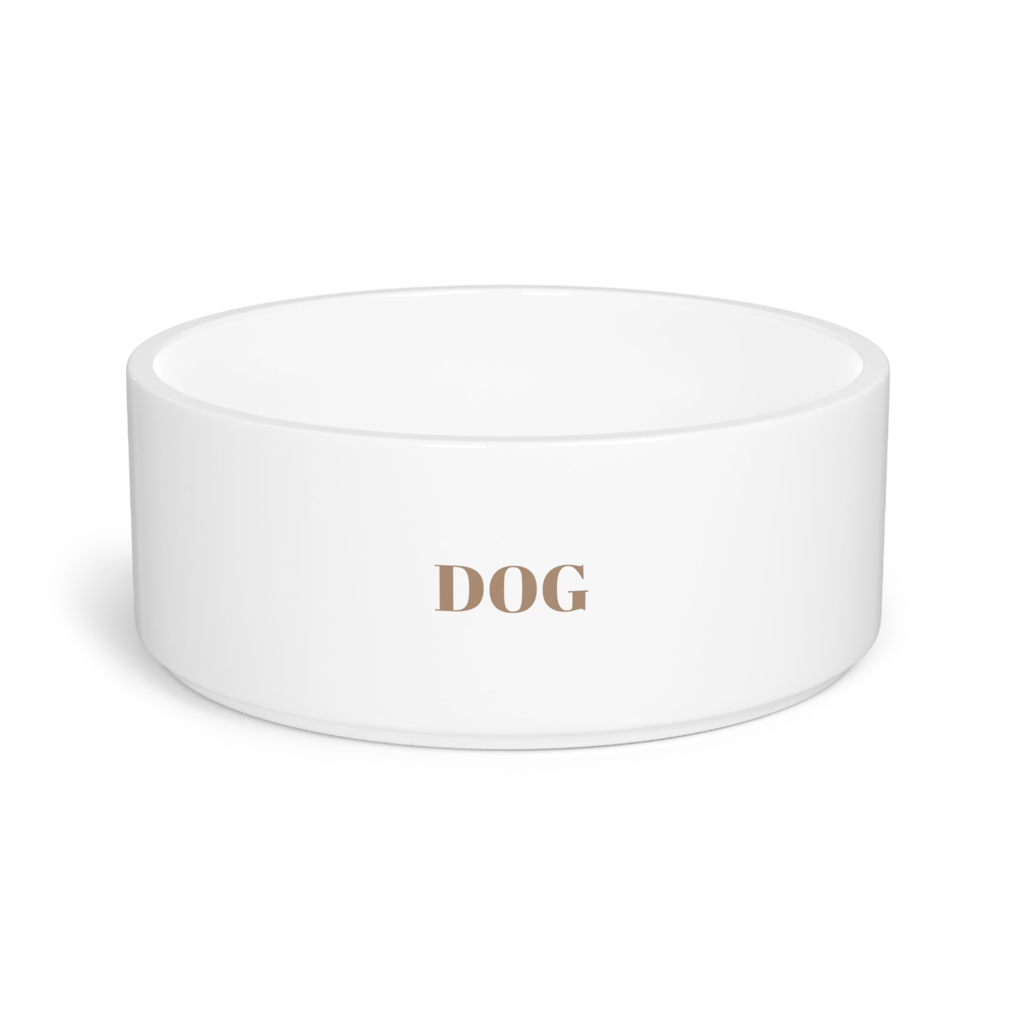 Dog Ceramic Pet Bowl — Minimalist White Feeding Dish