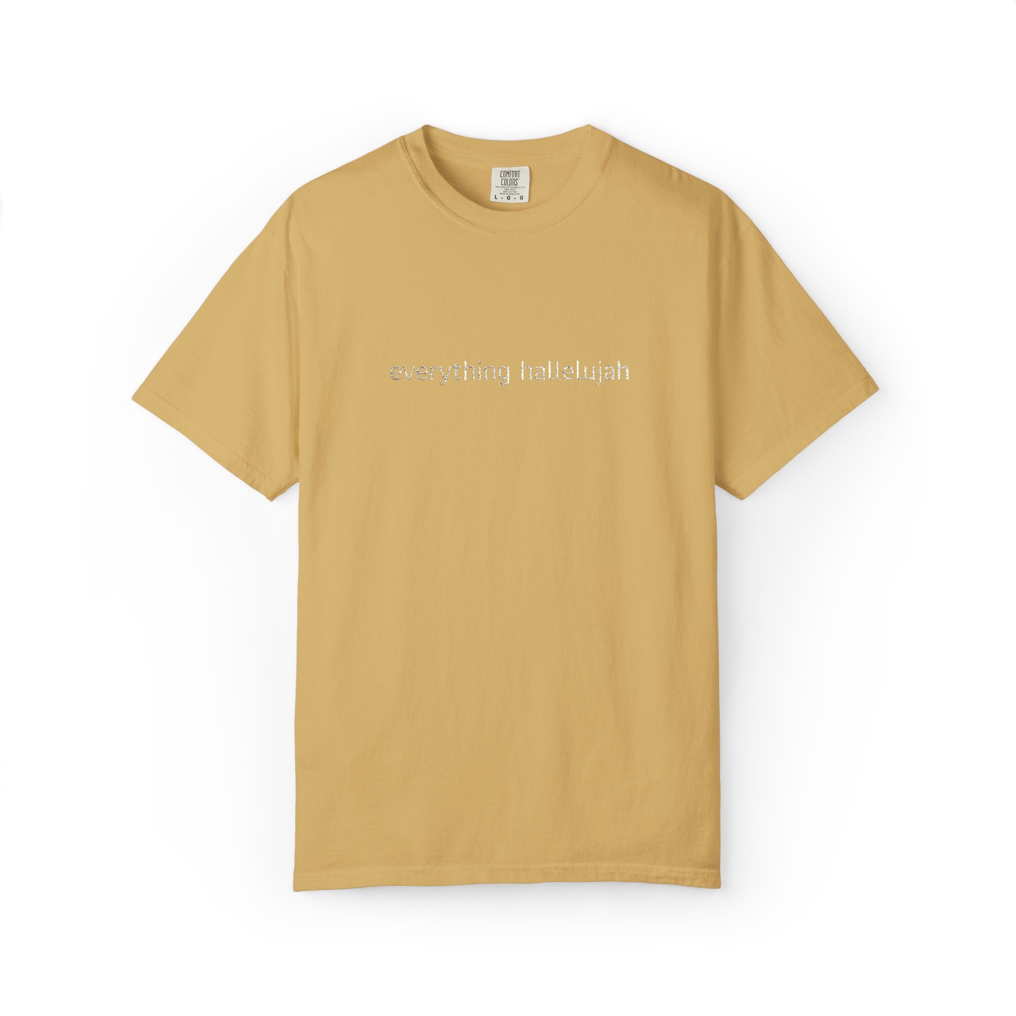 Everything Hallelujah embroidered T-shirt | religious typography, gospel