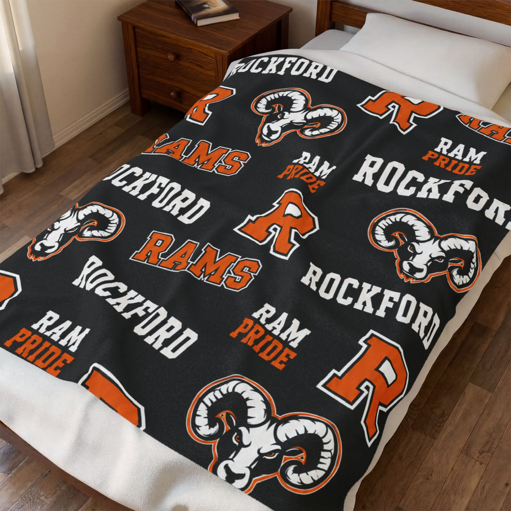 Rockford Rams Throw  Blanket