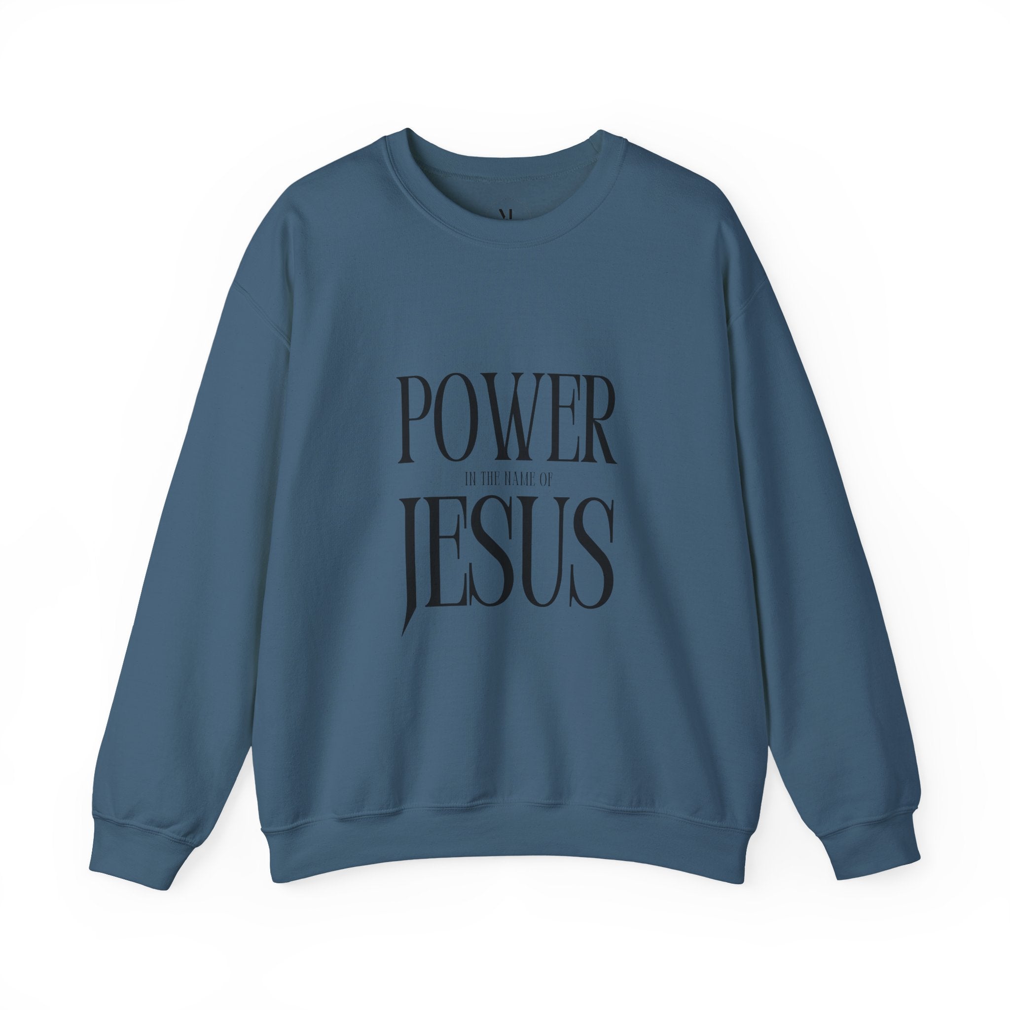 Power Jesus typography sweatshirt | Faith Christian crewneck