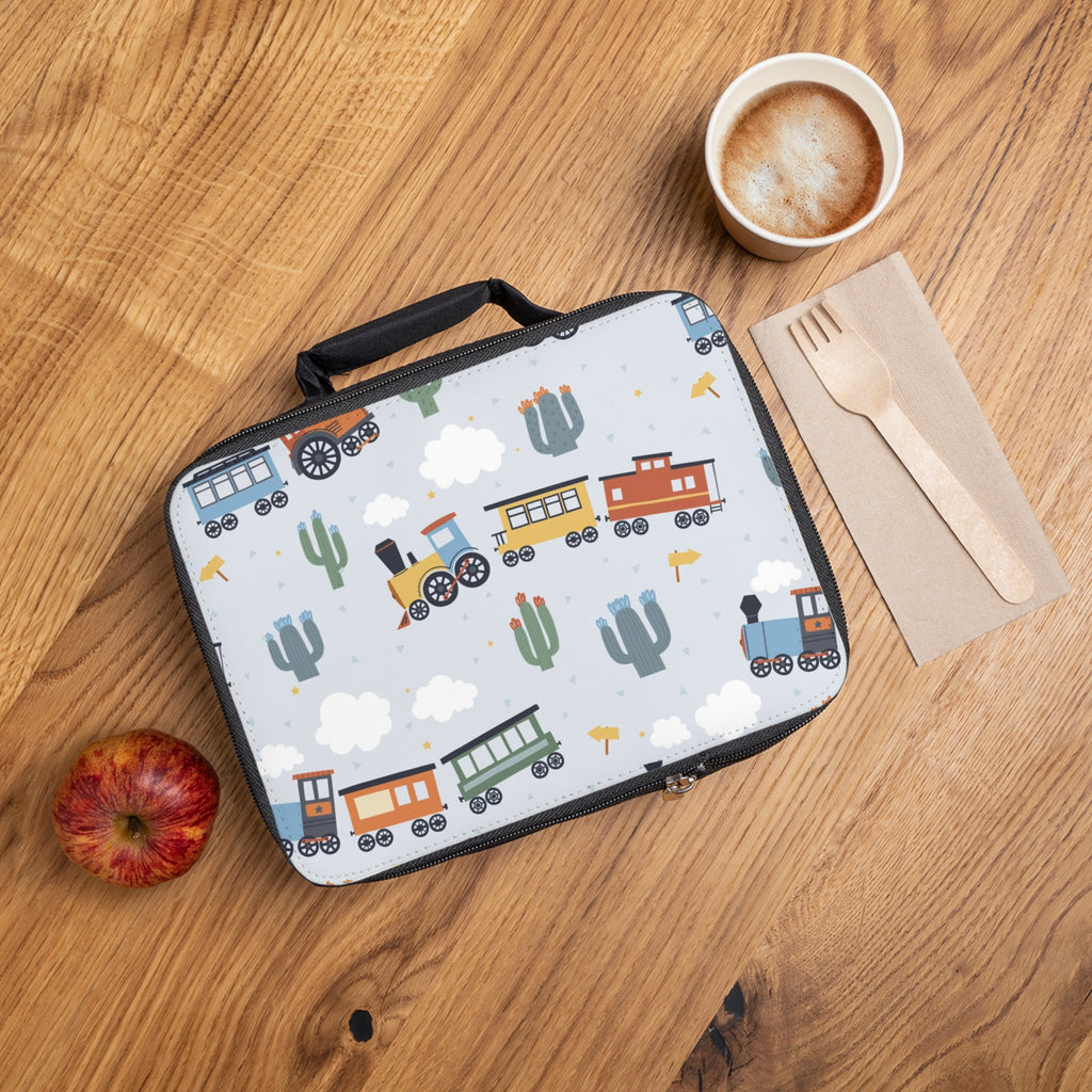Kids Train Lunch Bag — Cute Desert Locomotive Insulated Lunchbox