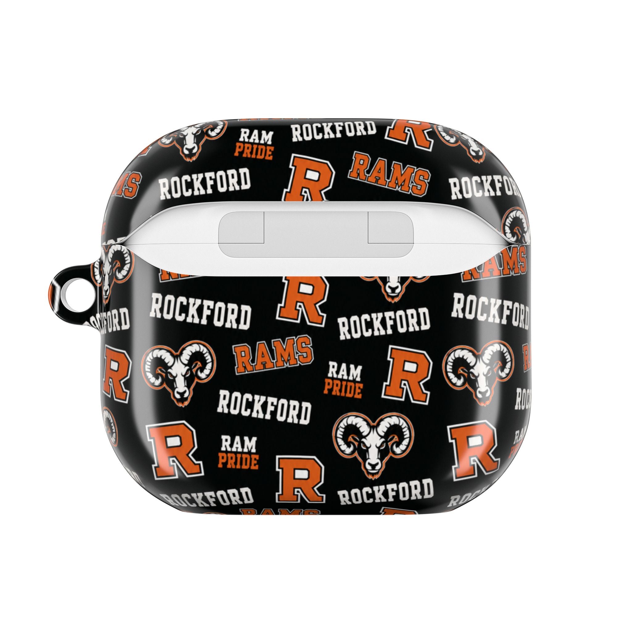 AirPod Case — Rockford Rams Black & Orange Team Logo Protective Case