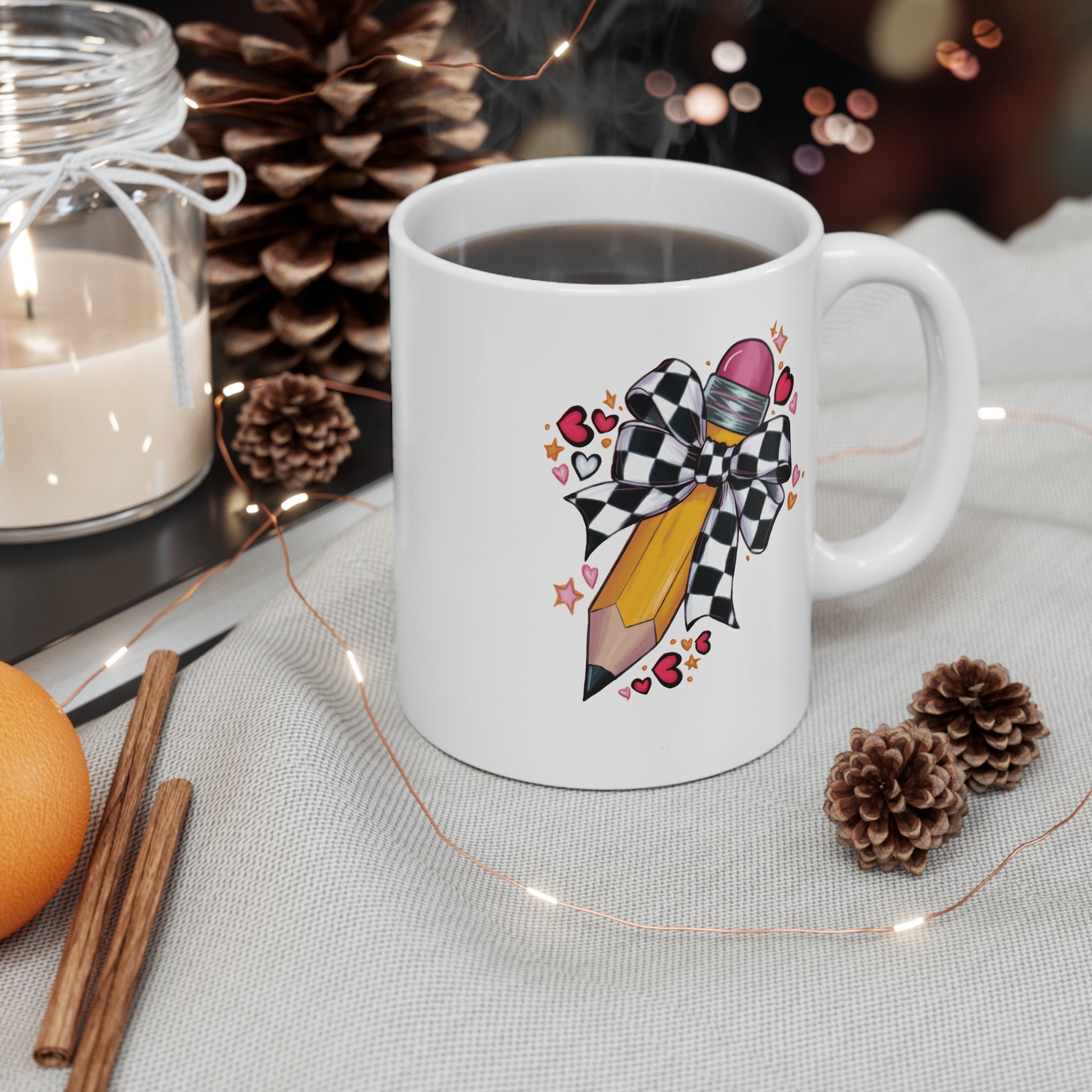 Pencil Bow Mug