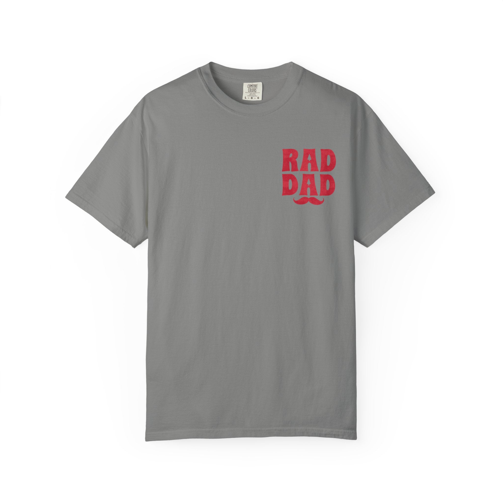 Rad Dad T-Shirt with Mustache Graphic — Father’s Day Gift Tee