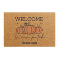 Personalized Fall Pumpkin Welcome Mat
