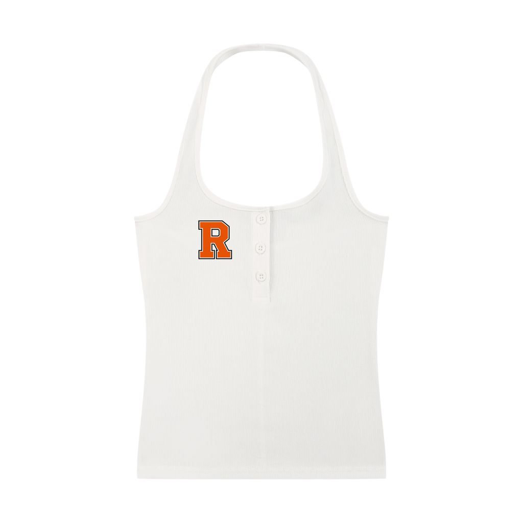 Women's Ribbed Henley Tank Top