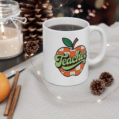 Checkered Apple Mug