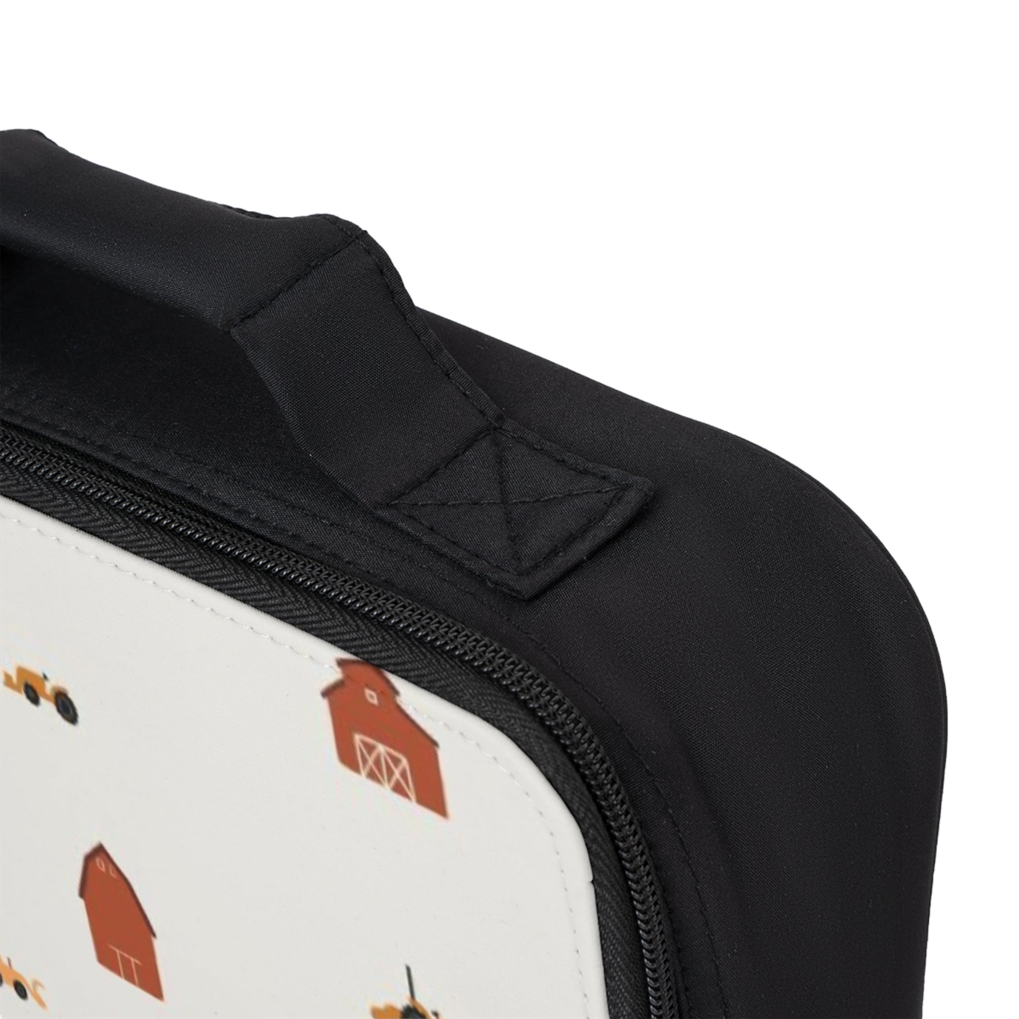Farmhouse Barn & Tractor Lunch Bag — Kids’ Cute Farm Pattern Insulated Lunchbox