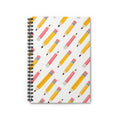Pencil Pattern Spiral Notebook – Ruled School Journal