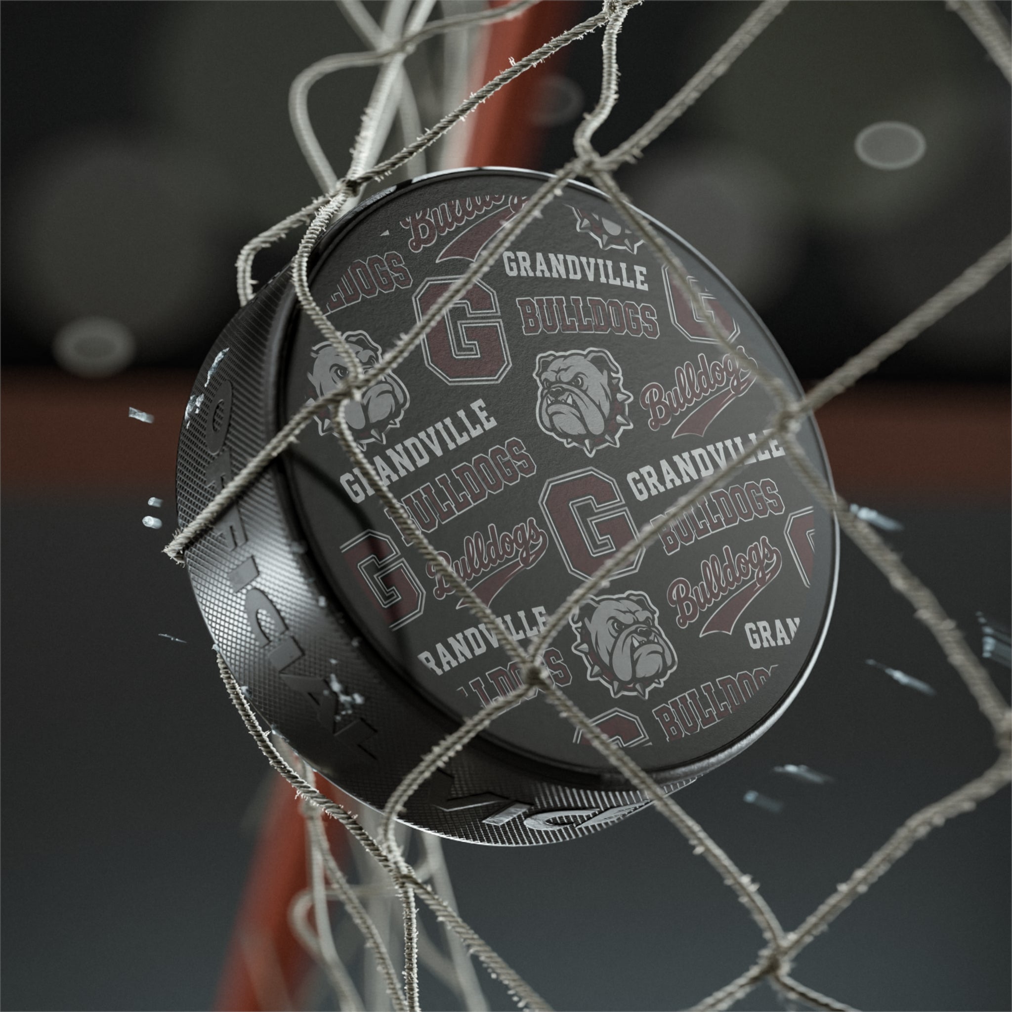 Grandville Bulldogs Hockey Puck