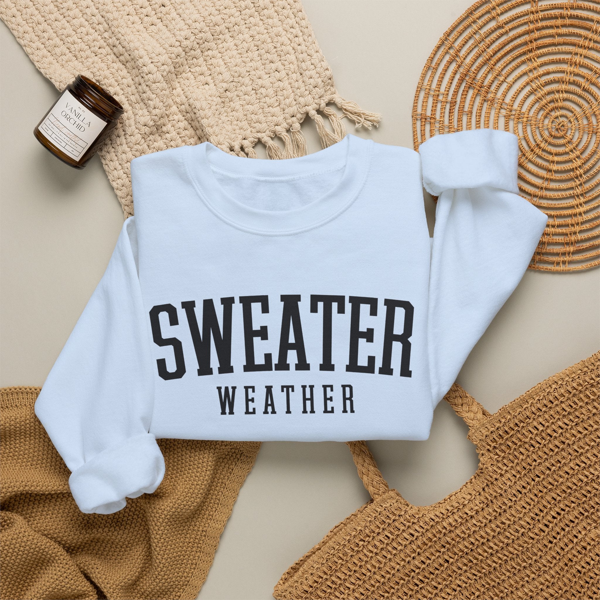Sweater Weather Crewneck Sweatshirt – Cozy Fall Pullover