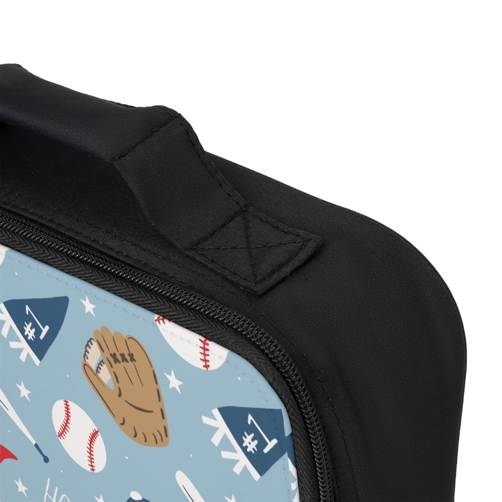 Baseball Pattern Lunch Bag — 'Home Run!' Kids Insulated Lunchbox