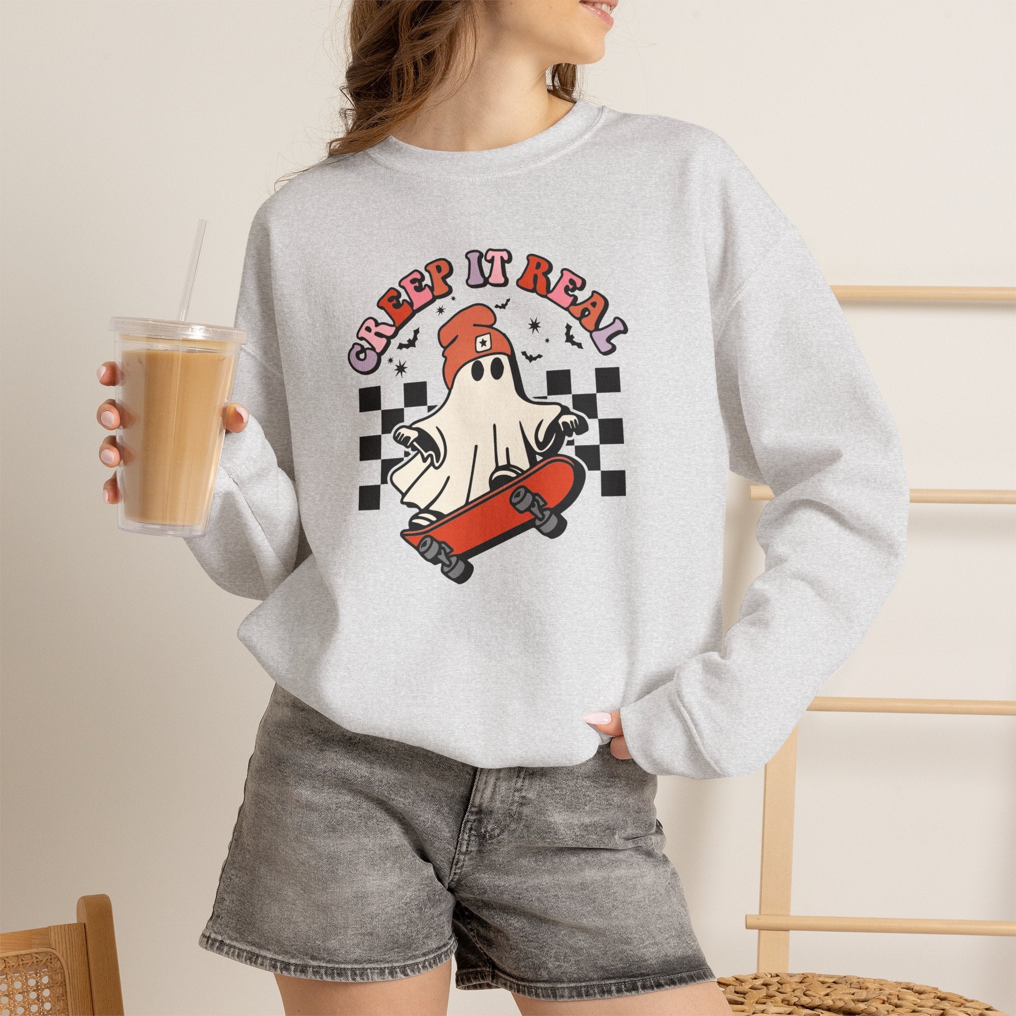 Keep It Real Skateboard Ghost Sweatshirt