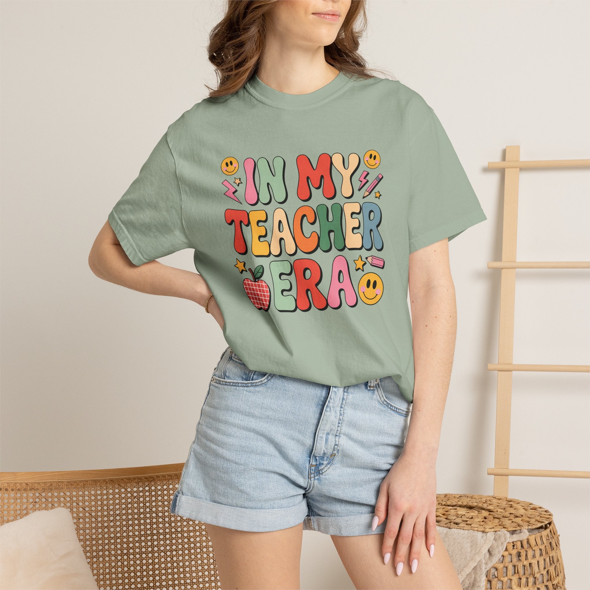 Teacher Era T-Shirt — Cute Retro "In My Teacher Era" Graphic Tee for Educators