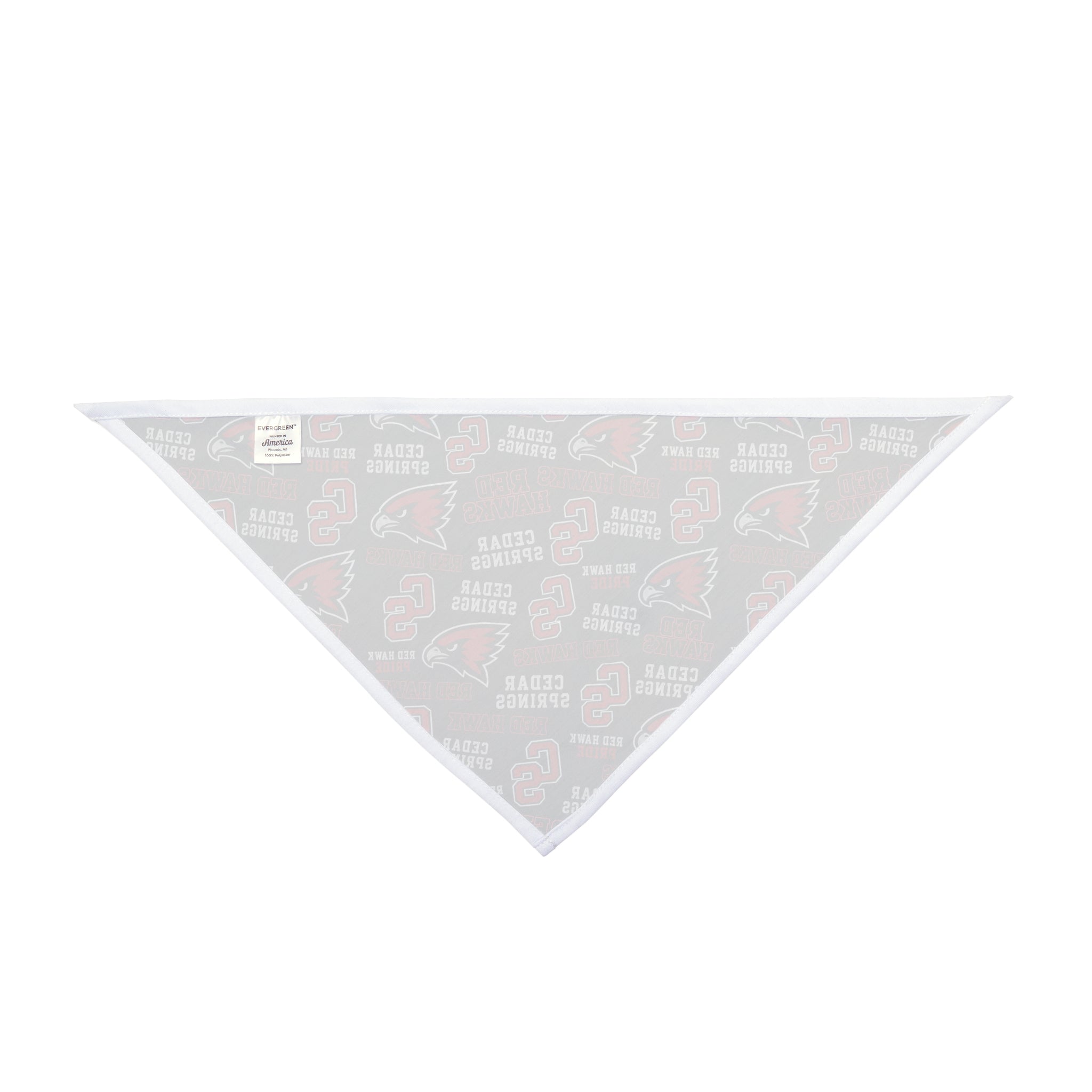 Cedar Springs Cardinals Pet Bandana – School Spirit Triangle Bandana for Dogs & Cats