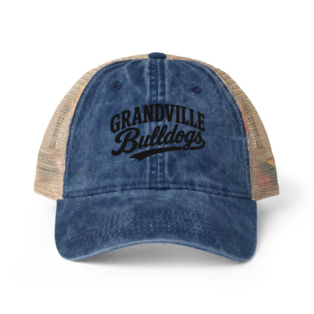 Grandville Bulldogs Washed Mesh-Back Cap