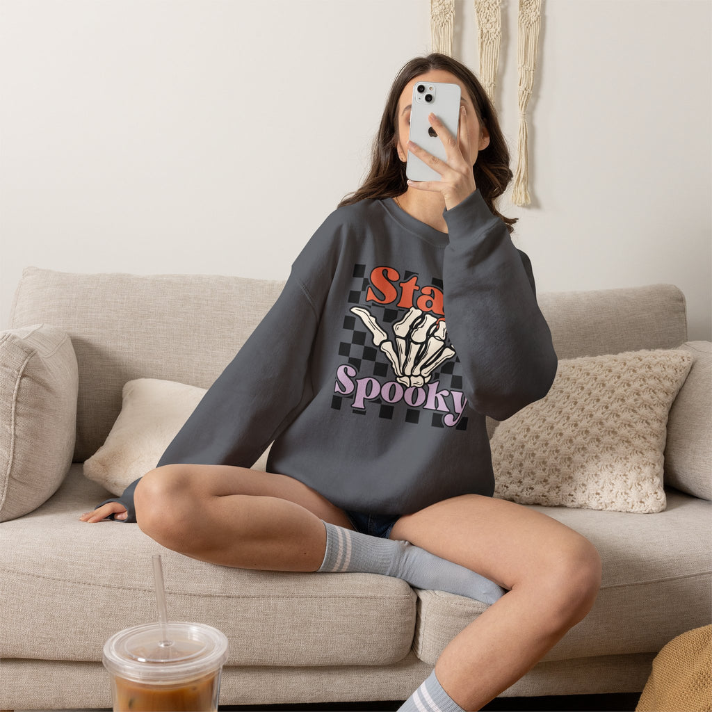 Stay Spooky Skeleton Crewneck Sweatshirt